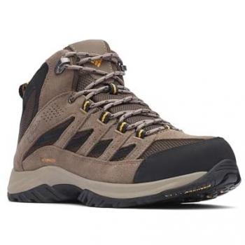 Columbia Crestwood Mid Waterproof Hiking Boots - Men's Size 45, Brown