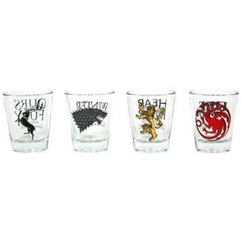 Pack de 4 Vasos para Chupitos Temática Juego de Tronos