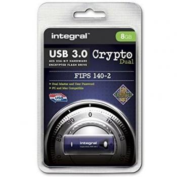 Memoria USB Integral Crypto DUAL 8GB - FIPS 140-2 - AES 3.0