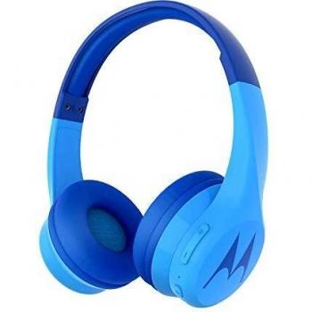 Motorola Squads 300 - Auriculares Bluetooth para Niños - 24hrs - Volumen limitado 85dB, Flexible y duradero, Protección auditiva y función para compartir música, Cojín antialérgico