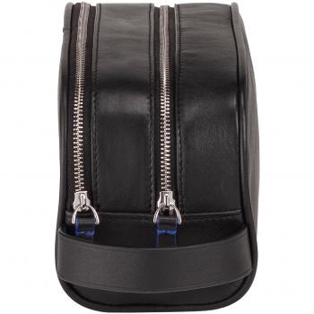 DUDU Beauty Estuche de viaje para mujer en cuero con doble cremallera