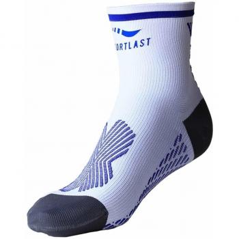 Sportlast Pro Calcetines de Compresión, Blanco / Azul, XL