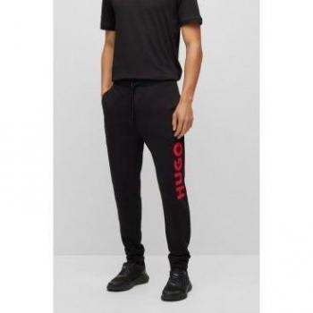 Pantalones largos para hombre Dutschi - Modelo clásico de algodón y felpa con logo Uni