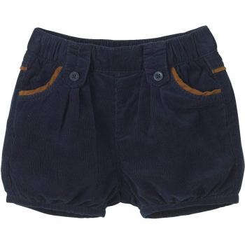 VERTBAUDET Short para bebé niña de Pana Azul Oscuro 6M