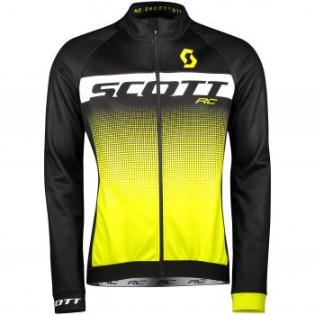 Scott RC AS bicicleta Wind Chaqueta Negro/Amarillo 2018, L