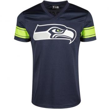 New Era Ne96336Fa16 Nfl Supprtrs Jrsy Seasea Osb - Camiseta manga corta-Línea Seattle Seahawks para hombre, color azul, talla S