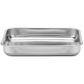 Ambit Steel Pan Rotisserie 18/10 Herramienta de Cocina 30x22 Antiadherente, Multicolor, One Size