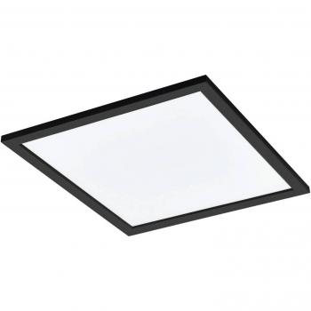 Lámpara de techo LED inteligente EGLO connect CCT 45x45cm negra, regulable y con control de voz