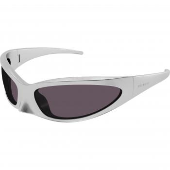 Balenciaga BB0251S Col. 005 Unisex Wrap Silver Acetate Sunglasses