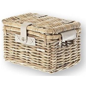 Basil Denton – Cesta para Bicicleta, Color Gris - Nature Grey, tamaño 35 x 24 x 22 cm