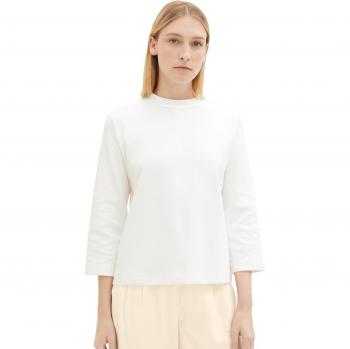 Tom Tailor - Camiseta de mujer con manga larga y cuello alto
