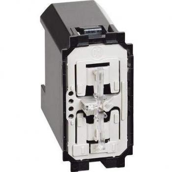Deviador Conectado Bticino Living Now K4003C - 1 Módulo, Carga Máxima 250W, LED Azul, 100-240V AC