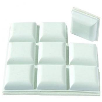 Brinox b70610b pastillas protectoras adhesivas blanco 20 x 20 mm set de 9 piezas