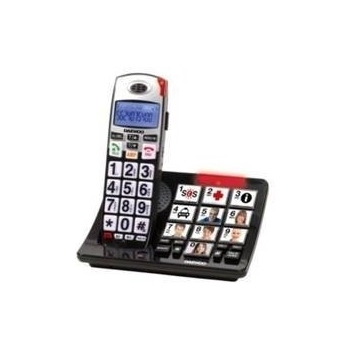 Teléfono Inalámbrico DECT Daewoo DTD-7500 con Manos Libres, Pantalla LCD y Teclas Grandes en Color Negro