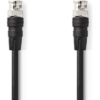 Cable BNC macho - BNC macho 75 ohm 1m negro