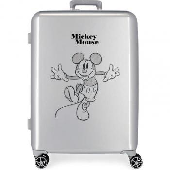 Maleta mediana Disney 100 Mickey Happy con diseño alegre y capacidad de 81 L.