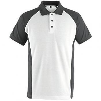 Polo de Manga Corta Mascot Unique 50569, Camiseta Bottrop, 1 pieza, tamaño S, color Blanco/Antracita