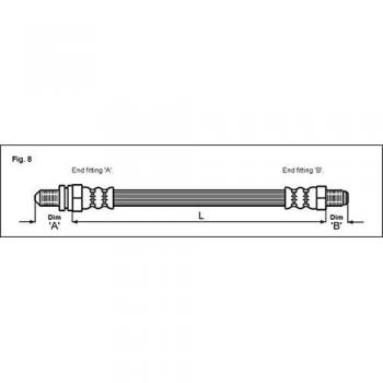 Metzger 4112517 Tubo flexible de frenos