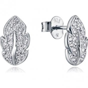 Pendientes Viceroy Elegant de plata con circonitas en forma de hoja