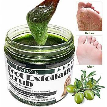 Soporte exfoliante, exfoliante, exfoliante corporal, Luffa Exfoliante de, soporte Callus Remover, natural Exfoliator limpiador de piel seca erweicht para Thick Cracked seca talón pies 150g