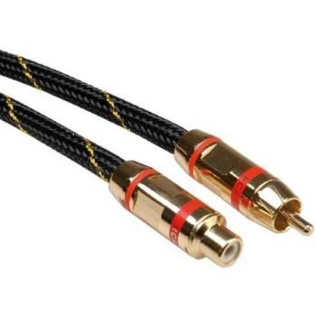 Roline Cable alargador Gold Cinch simplex Conector - Toma de conexión Rojo 10m