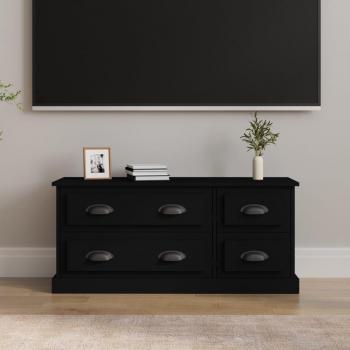 Soporte de TV negro 100x35,5x45 cm madera multicapa
