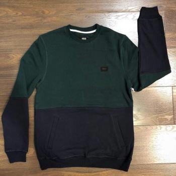 Globe Conquest Crew - Sudadera, Hombre, Verde