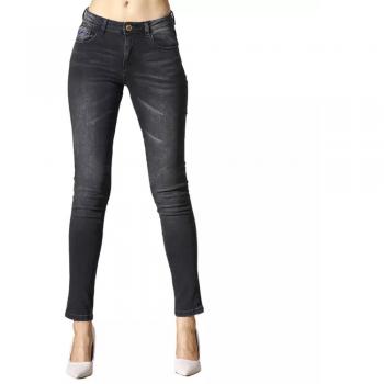 Yes Zee Black Cotton Skinny Jeans for Women - Size W25, Slim-Fit, Black