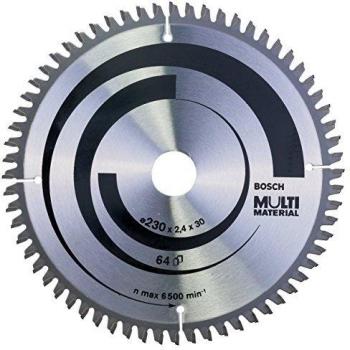 Bosch 2 608 640 513 - Hoja de sierra circular Multi Material - 230 x 30 x 2,4 mm, 64