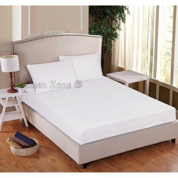 Lujo Natural algodón egipcio T400 hilos Hotel calidad soporte de cama hoja, Blanco, matrimonio grande