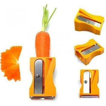 Cortador y Pelador de Vegetales con Forma de Sacapuntas para Zanahorias y Pepino - Utensilio de Cocina