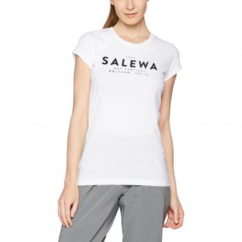 SALEWA EST.1935 Dry W S/S Camiseta, Mujer, Blanco