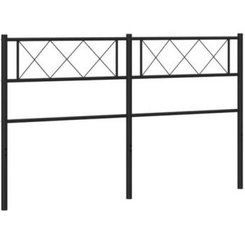 Cabecero de metal negro 120 cm