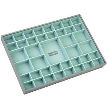 Stackers Supersize Joyero, 41 secciones, Grey/Green, 36 x 25 x 4 CM