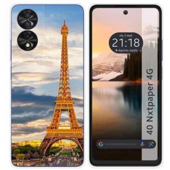 Funda de Silicona para TCL 40 NXTPAPER con Diseño de París
