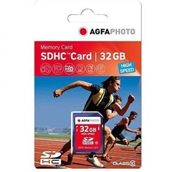 AgfaPhoto High Speed - Tarjeta de Memoria SecureDigital de 32 GB