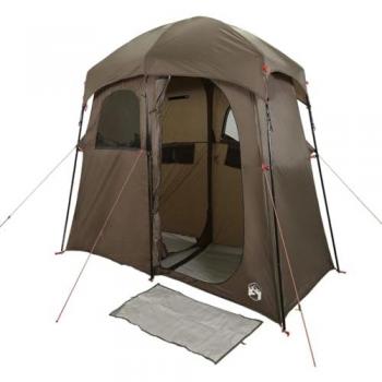 Tienda de Ducha Impermeable para 2 Personas Marrón