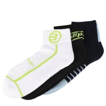 Calcetines Bullpadel BP2410 - 3 Pares, alta transpirabilidad, diseño ergonómico, refuerzo en el talón y puntera, material acolchado para mayor comodidad