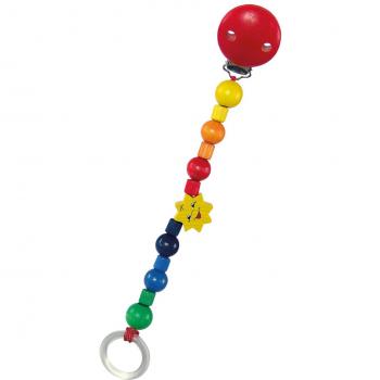 Hess 13614 - Cadena de madera de clip para chupete, diseñosol
