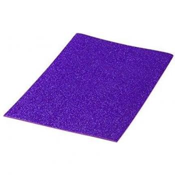 Pryse Eva - Goma con purpurina, 40 x 60 cm, color lila oscuro purpureo