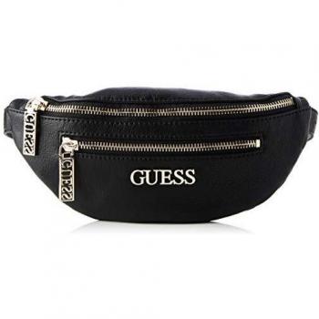 Guess, Manhattan Belt - Bolso para Mujer, Color Negro, Talla única