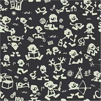 Equipo DRT Nin - Papel pintado infantil, color gris, 1 rollo