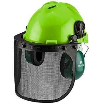 Casco Verto con orejeras y escudo de malla 3 EN 1