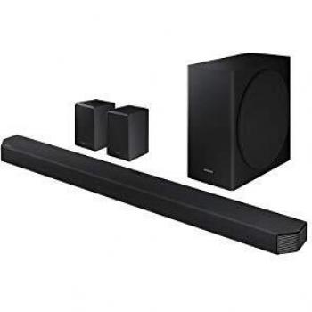 Barra de Sonido Samsung HW-Q950T (2020) 9.1.4 con canales reales, True Dolby Atmos, DTS:X y Q Symphony