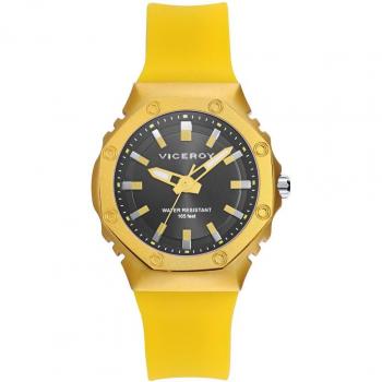 Reloj Viceroy Mujer 41112-27 Analógico de Aluminio y Correa de Silicona Amarilla