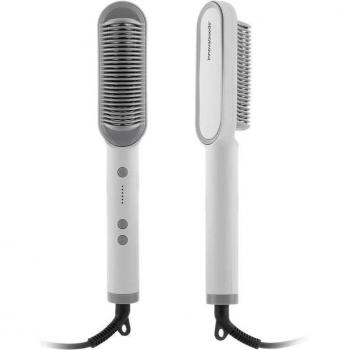 InnovaGoods Hadres Cepillo Alisador Cerámico de 45W en color Blanco/Gris