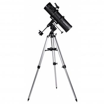 Bresser Spica 130/650 EQ3 Telescopio Reflector Parabólico con Diseño de Carbono, Filtro Solar y Adaptador para Móvil