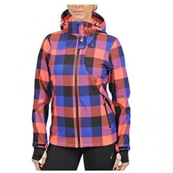 Printed Women's Softshell Jacket - Peak Mountain Aveny