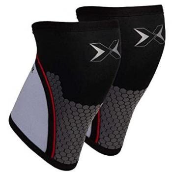 Rodillera Neopreno PICSIL Hex Tech 7mm, Soporte Adicional para Powerlifting y Halterofilia, Pack de 2 Rodilleras