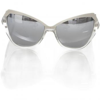 Frankie Morello Gray Acetate Cat Eye Sunglasses, Female, Size: ONE SIZE
